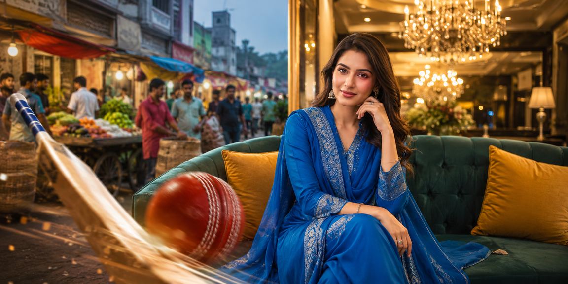 বগুড়ায় ক্রিকেট বেটিং উপভোগ করছেন একজন বাংলাদেশি নারী খেলোয়াড়