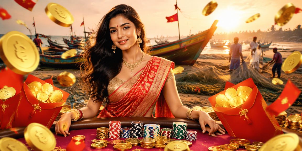 কক্সবাজারের পটভূমিতে বোনাস টাকা ও লাল খাম — bd354 ভাউচার অফার